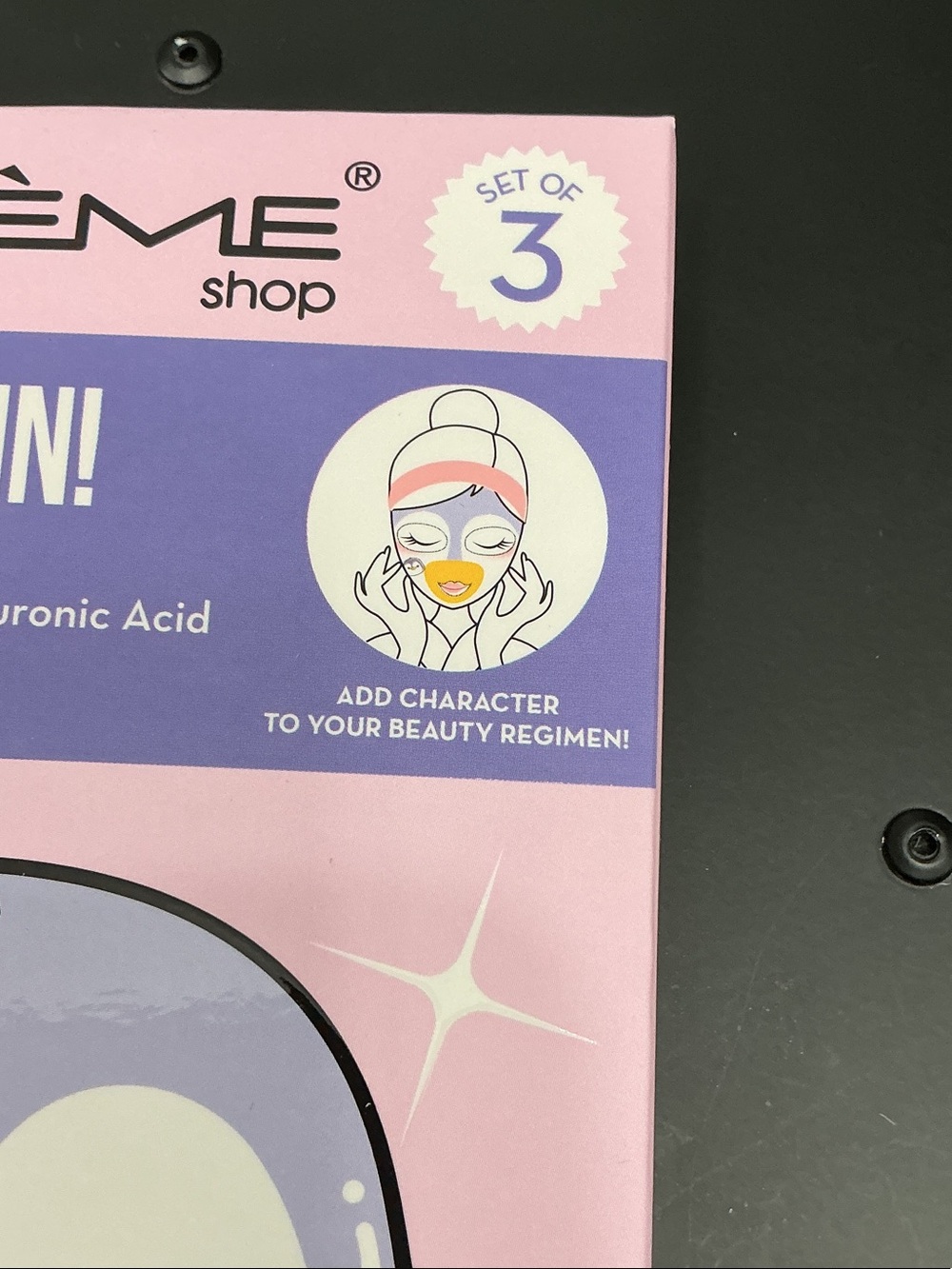 The Crème Shop Drink Up, Skin! Animated Penguin Face Mask NIB set of 3 - Picture 3 of 4